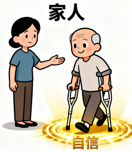 [图片占位：家人支持]