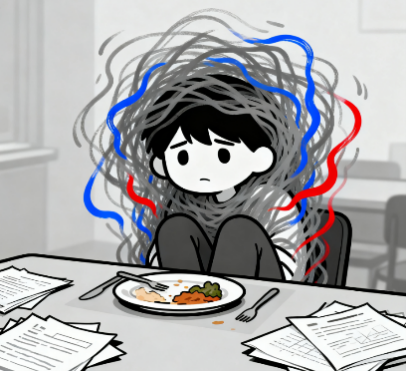 [图片占位：强烈的焦虑、抑郁或愤怒情绪]