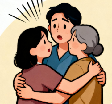 [图片占位：与医生交谈]