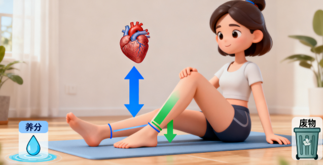 [图片占位：促进血液循环与废物排出]