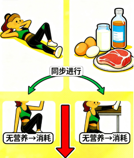 [图片占位：运动需配合营养支持]