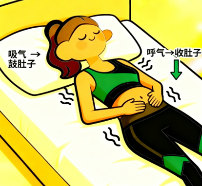 [图片占位：腹式呼吸练习]