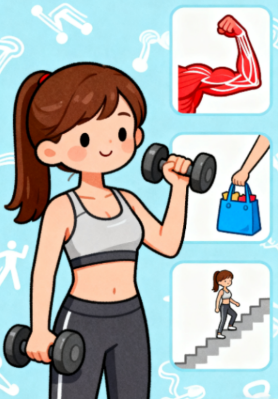 [图片占位：维持肌肉与功能]