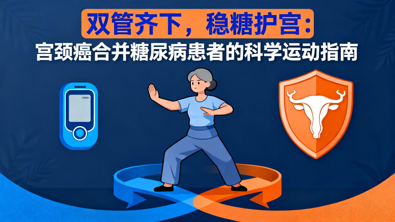 [图片占位：封面图 - 宫颈癌合并糖尿病患者科学运动]