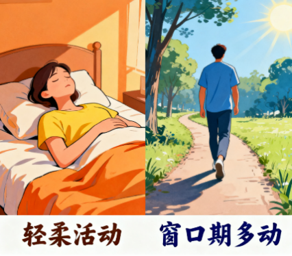 [图片占位：好日子多动，坏日子静养]