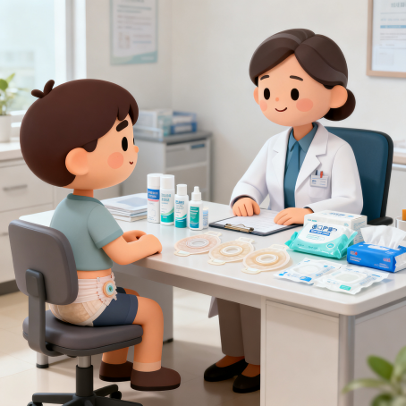 [图片占位：造口护理与腹带使用]