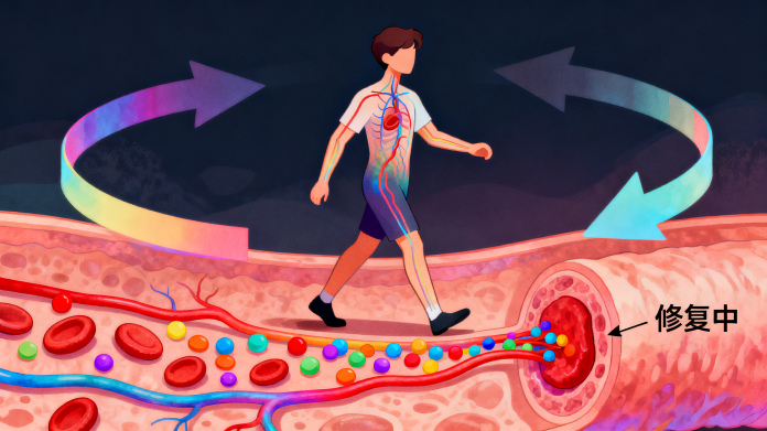[图片占位：促进局部循环与修复]