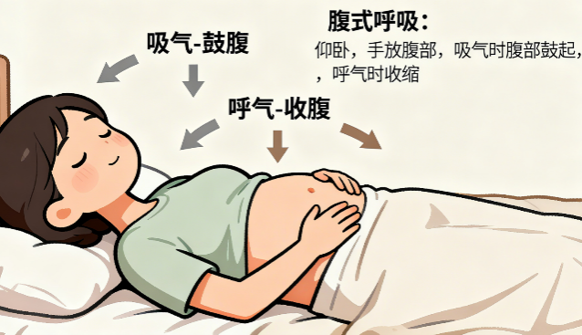 [图片占位：腹式呼吸]